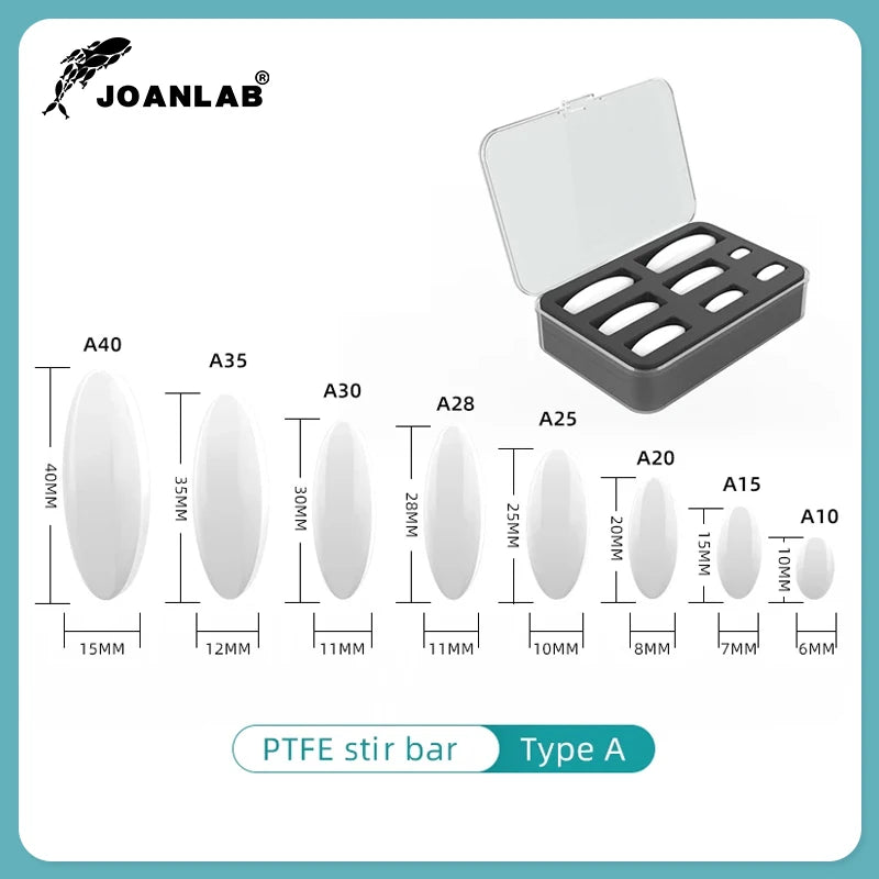 JOANLAB Magnetic Stirrer Bar Size 15mm 20mm 25mm 28mm 30mm 35mm 40mm