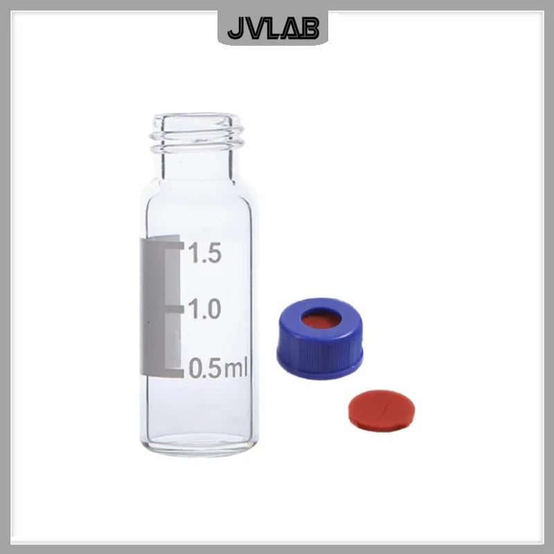 Chromatography Vial 1.5ml With 9mm Blue Open-topped Cap Automatic