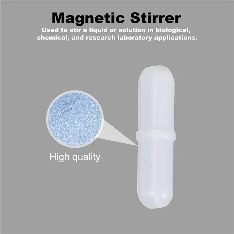 5 Pcs Laboratory Magnetic Bar Cylindrical Magnetic Stirrings Rod 3