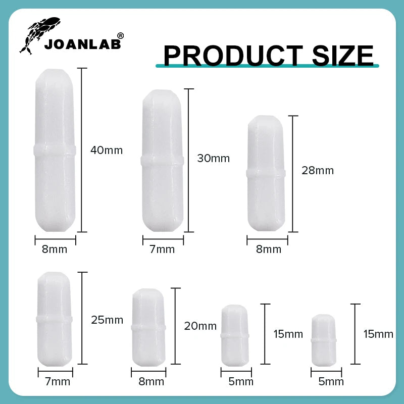 JOANLAB Magnetic Stirrer Bar Size 15mm 20mm 25mm 28mm 30mm 35mm 40mm