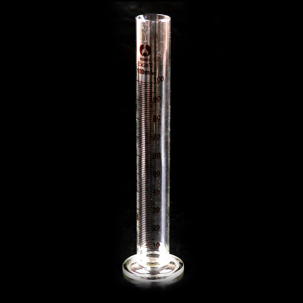 1 Pc Professional Lab Thick Glass Graduated Measuring Cylinder 100 ML