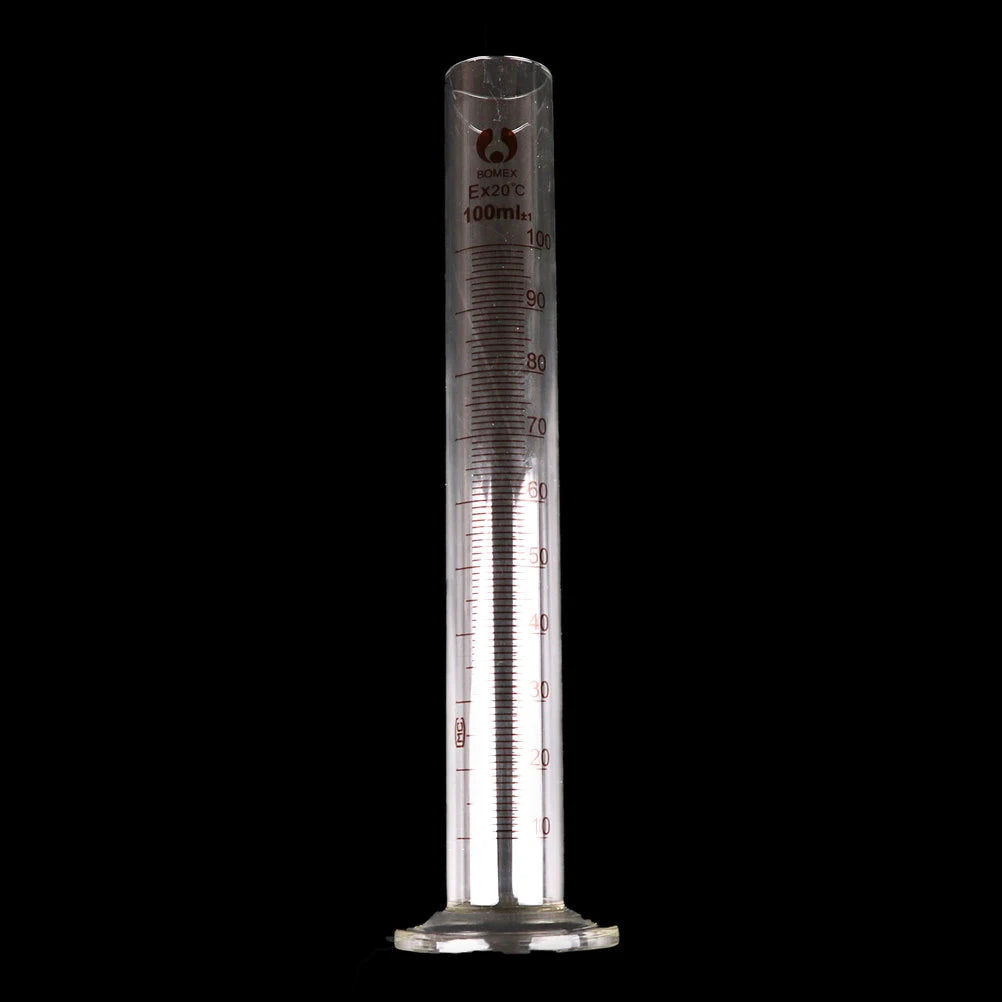 1 Pc Professional Lab Thick Glass Graduated Measuring Cylinder 100 ML