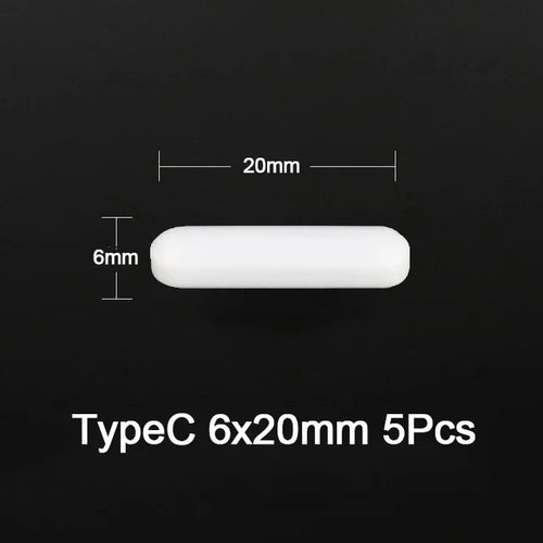 5 Pcs Laboratory Magnetic Bar Cylindrical Magnetic Stirrings Rod 3